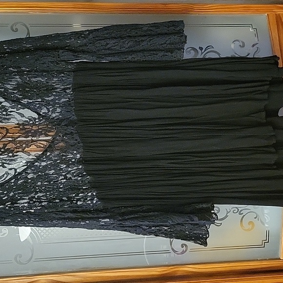 Umgee Black Lace Overlay Dress Worn Twice - Picture 6 of 6
